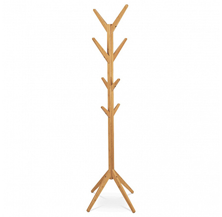 Věšák, bambus, hnědá, DR-N191 NAT