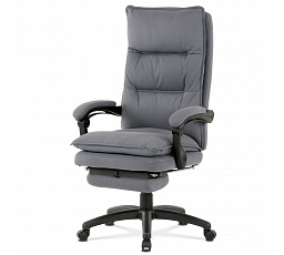 Kancelářské křeslo, výškově nastavitelná, šedá látka, KA-Y350 GREY