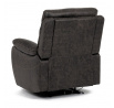 Polohovací křeslo, elektrické zabudované ovládání, hnědá, látka vintage, TV-4094 COF3