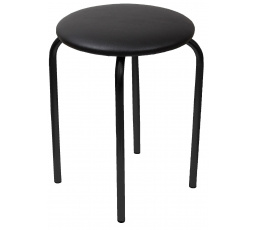 Stolička eko černá - černý rám Chico 2