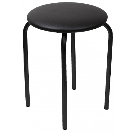 Stolička eko černá - černý rám Chico 2