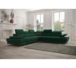 Rohová sedací souprava GALAXY MAX 280×280 - zelená , levá
