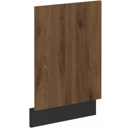 Dvířka na myčku s panelem MONZA - ZM 570x446, Černá mat/Ořech