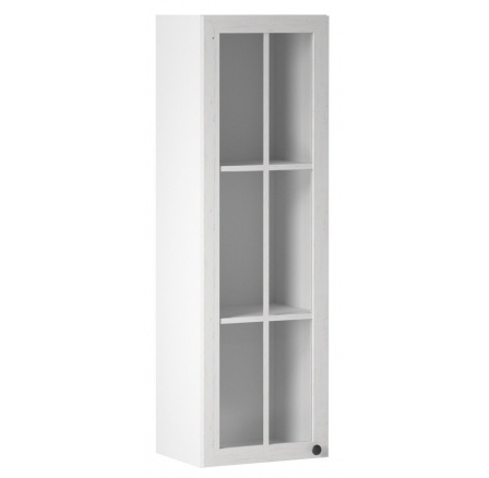 Kuchyňská horní skřínka PROWANSJA W40S - Levá, Bílá/Borovice Andersen