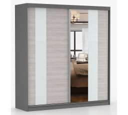 Šatní skříň MULTI 32 - 203 cm, Šedá/Kathult