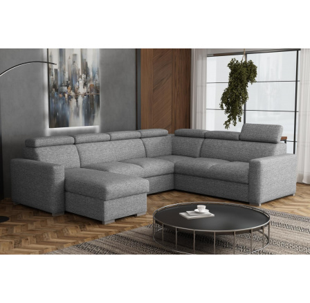 Sedací souprava Petrit U levá Aragon šedá