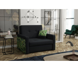 Rozkládací křeslo Vivian Mel I černá/jungle