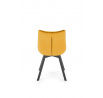 Jídelní otočná židle K520, Hořčicová/Černá