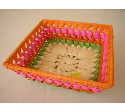 Miska palmový list čtverec