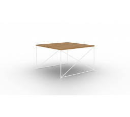 Stolek kávový Nelia Bílý+Dub Lancelot