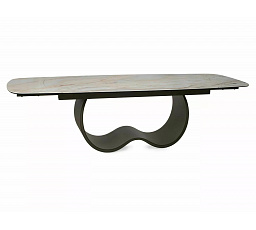 Jídelní stůl - CASABLANCA Ceramic, Béžový Mont Blanc / Měděná