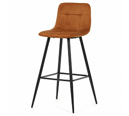 Barová židle, žlutá, látka,AUB-X7015 YEL2