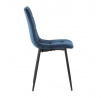 Jídelní židle, modrá, sametová látka, CT-281 BLUE4