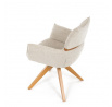 Jídelní židle, béžová, látka, DCH-D1348 CRM2