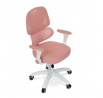 Dětská židle, výškově nastavitelná, růžová síťovina, KA-K1063 PINK