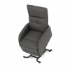 Polohovací křeslo, elektrické kabelové ovládání, šedá, látka, TV-5482 GREY2