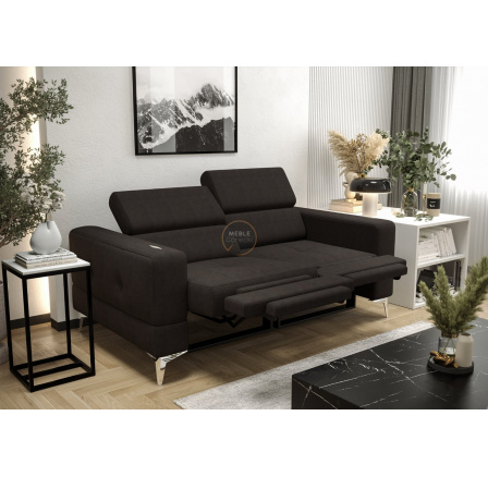 Sofa TOSCANIA II , relax 185 cm - černá