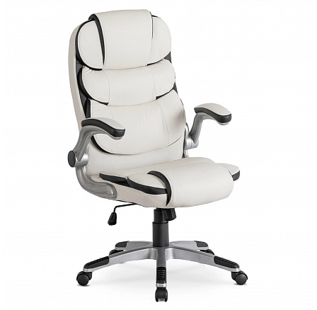 Otočná židle LIVERPOOL Bílá Ekokůže