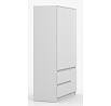 Šatní skříň SOLO - 4D2S, Bílý Mat