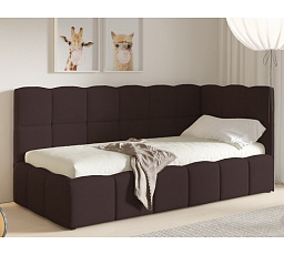Postel TUNIS 200 x 120, vysoký bok, Velutto 17, Pravá