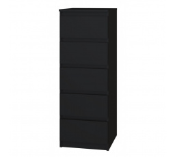 Komoda MALVÍNA W5, Černá