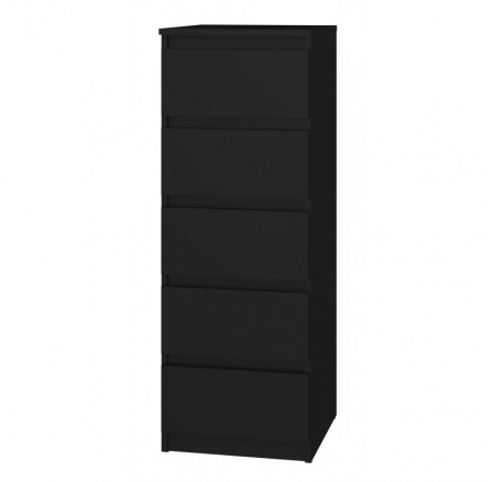 Komoda MALVÍNA W5, Černá