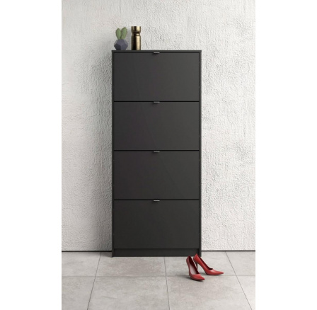 Botník FLAP 007 4KL, Černý mat Botník FLAP 007 4KL, Černý mat