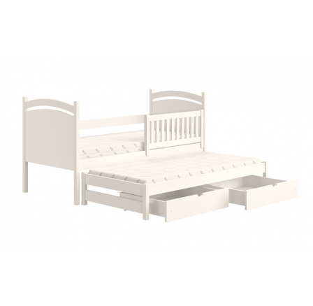 Postel přízemní výsuvná s tabulí na malování Amely - Barva Bílý, rozměr 80x180 Postel přízemní výsuvná s tabulí na malování Amely - Barva Bílý, rozměr 80x180
