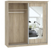 Šatní skříň MORTY 180 - 2D2L, Dub Sonoma