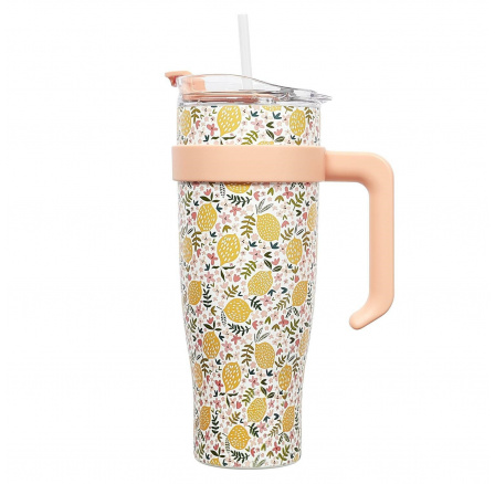 Termohrnek Miami Floral žlutý