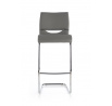 Barová židle H87, bílá/šedá