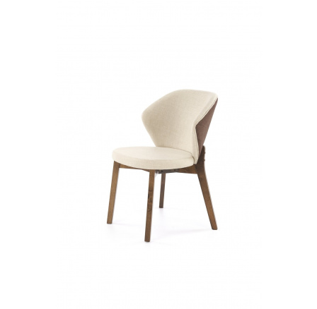 Jídelní židle K583, ořechová / hnědá / béžová