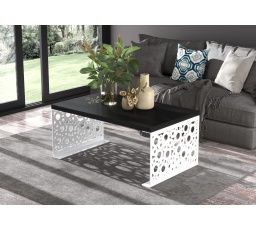 Konferenční stolek RINA 100x60 Bílý+Černý