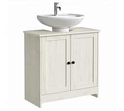 Koupelnová skříňka 60x30x61cm, mdf, bílá, AUK-E1155 WT