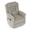Polohovací křeslo, elektrické kabelové ovládání, béžová, látka, TV-7072 LAN2