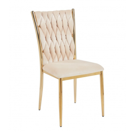 Židle velvet béžová K37-FXJG G Židle velvet béžová K37-FXJG G