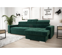 Rohová sedací souprava s funkcí spaní MARGO 160x250 - volitelný odstín , pravá