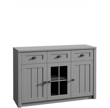 Komoda PROWANSJA K3S, Šedá Komoda PROWANSJA K3S, Šedá