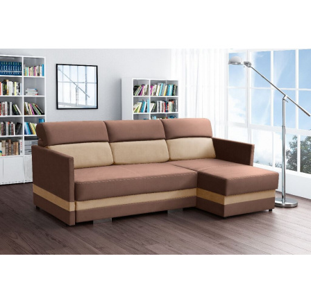 Rohová sedací souprava Berry P hnědá/béžová Rohová sedací souprava Berry P hnědá/béžová