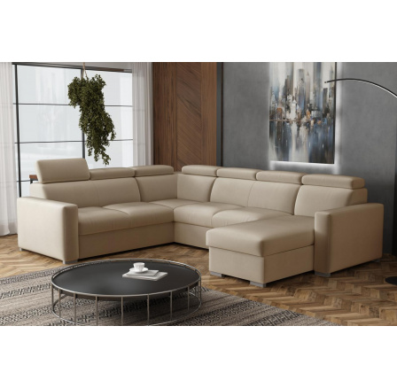 Sedací souprava Petrit U pravá Paros béžová