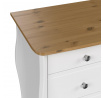 Komoda BARONETA 2+3S, BÍLÝ MAT/BOROVICE 