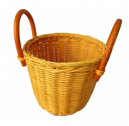 Ratanový košík ucha žlutý Ratanový košík ucha žlutý