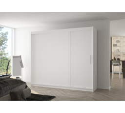 Posuvná skříň ANTOS 250 Bílá+Bílá