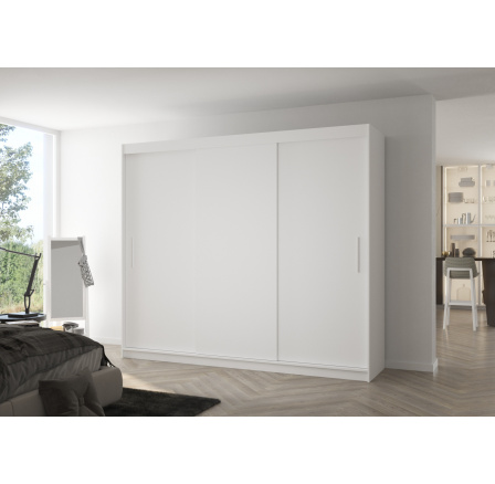 Posuvná skříň ANTOS 250 Bílá+Bílá