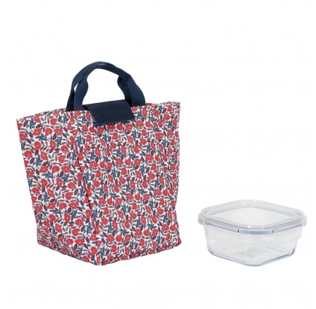 Sada Lunch box a termotaška červená