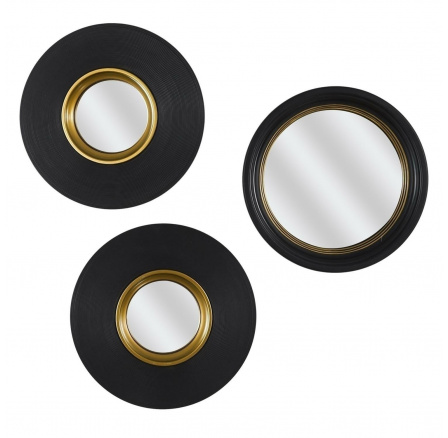 Sada 3 zrcadel Oko černé