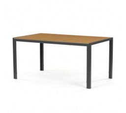 Zahradní stůl 150x89cm, kov, polywood, hnědá, AZT-S1215 OAK