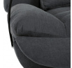 Polohovací křeslo, elektrické zabudované ovládání, šedá, látka, TV-7081 GREY2