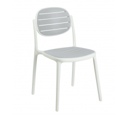 Židle šedo-bílá K30-FXJG