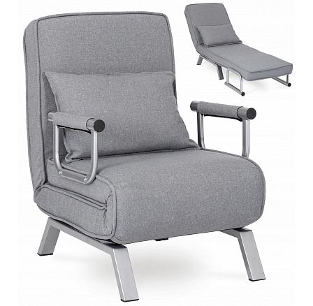 Rozkládací křeslo BART Šedé